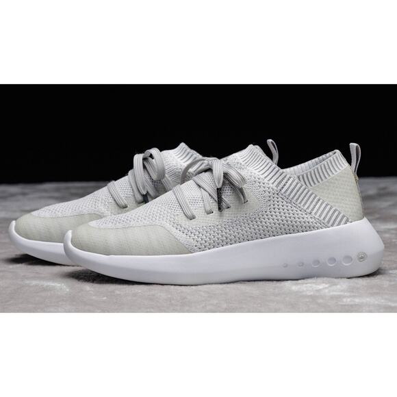 Peter Millar Hyperlite Glide Off White Gray Knit Sneakers Womens Size 7.5 - Picture 11 of 16